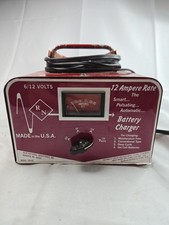 Rizk National Industries Portable Battery Charger Model 126 AC 6v 12v Works USA