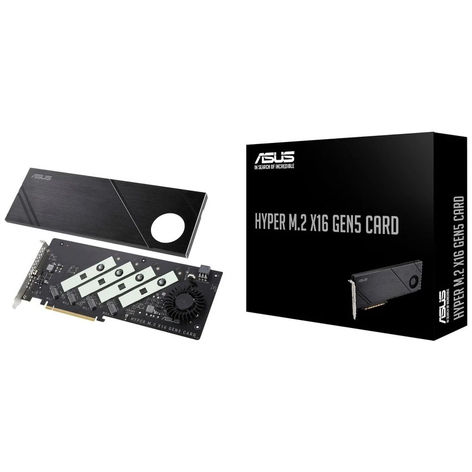 Asus Hyper M.2 x16 Gen5 Card M.2 Controller PCIe x16 Passend für (SSD): 2242... - Bild 4 von 4