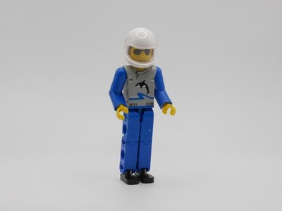 LEGO  Technic: Minifigur - tech021b - Technic Figure Blue Legs