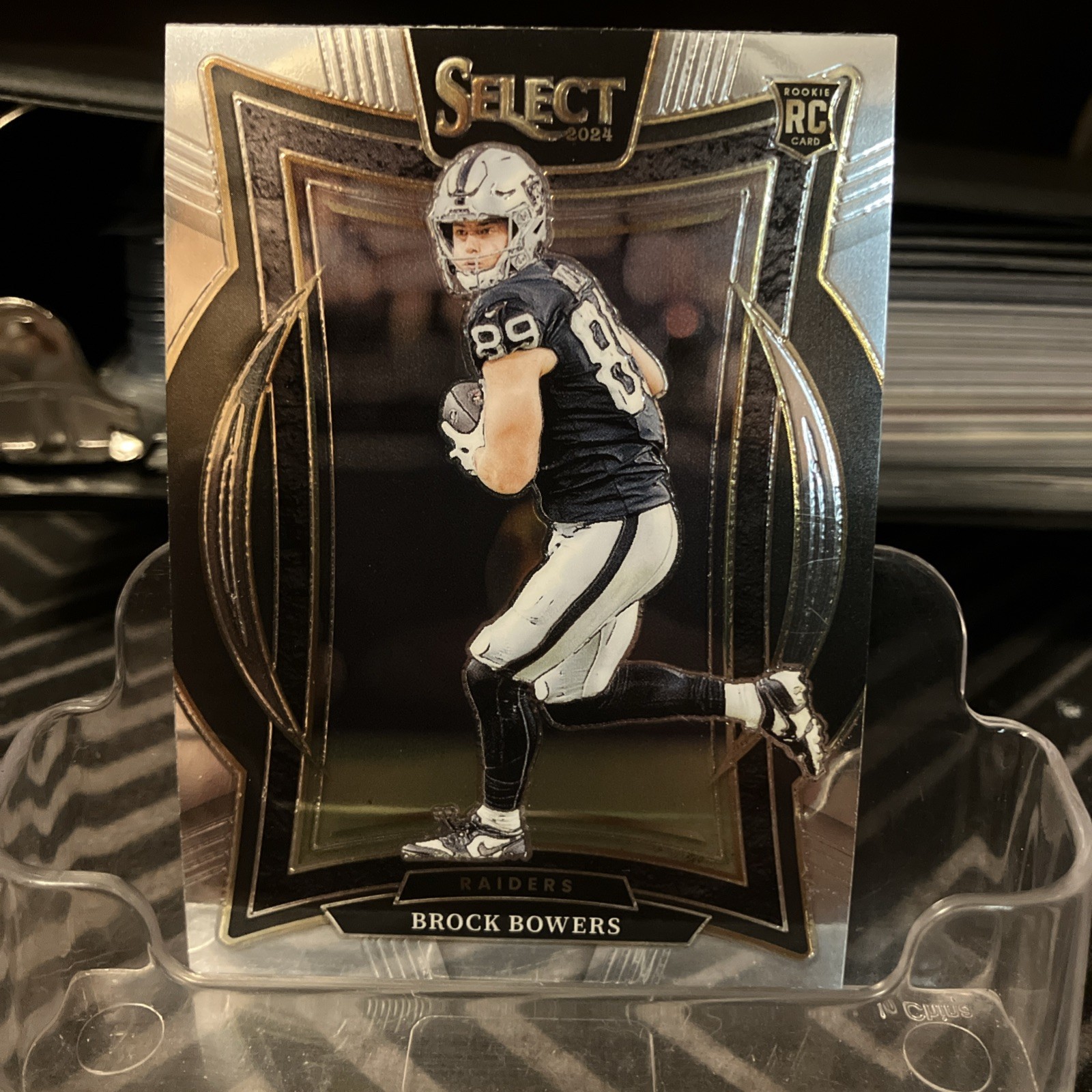 2024 Panini Select Brock Bowers Silver Die Cut - RC No. 31 Concourse