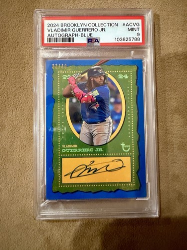 2024 TOPPS BROOKLYN COLLECTION #ACVG VLADIMIR GUERRERO JR AUTO PSA 9 🔥
