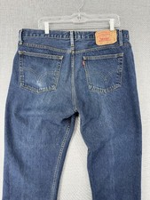 Levis 501 Jeans Mens 38x30 Straight Leg Button Fly Y2K USA Made Denim Pants