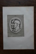 LES SASERNES . PORTRAIT, ENGRAVED BY PICART, ORIGINAL ENGRAVING FROM 1731