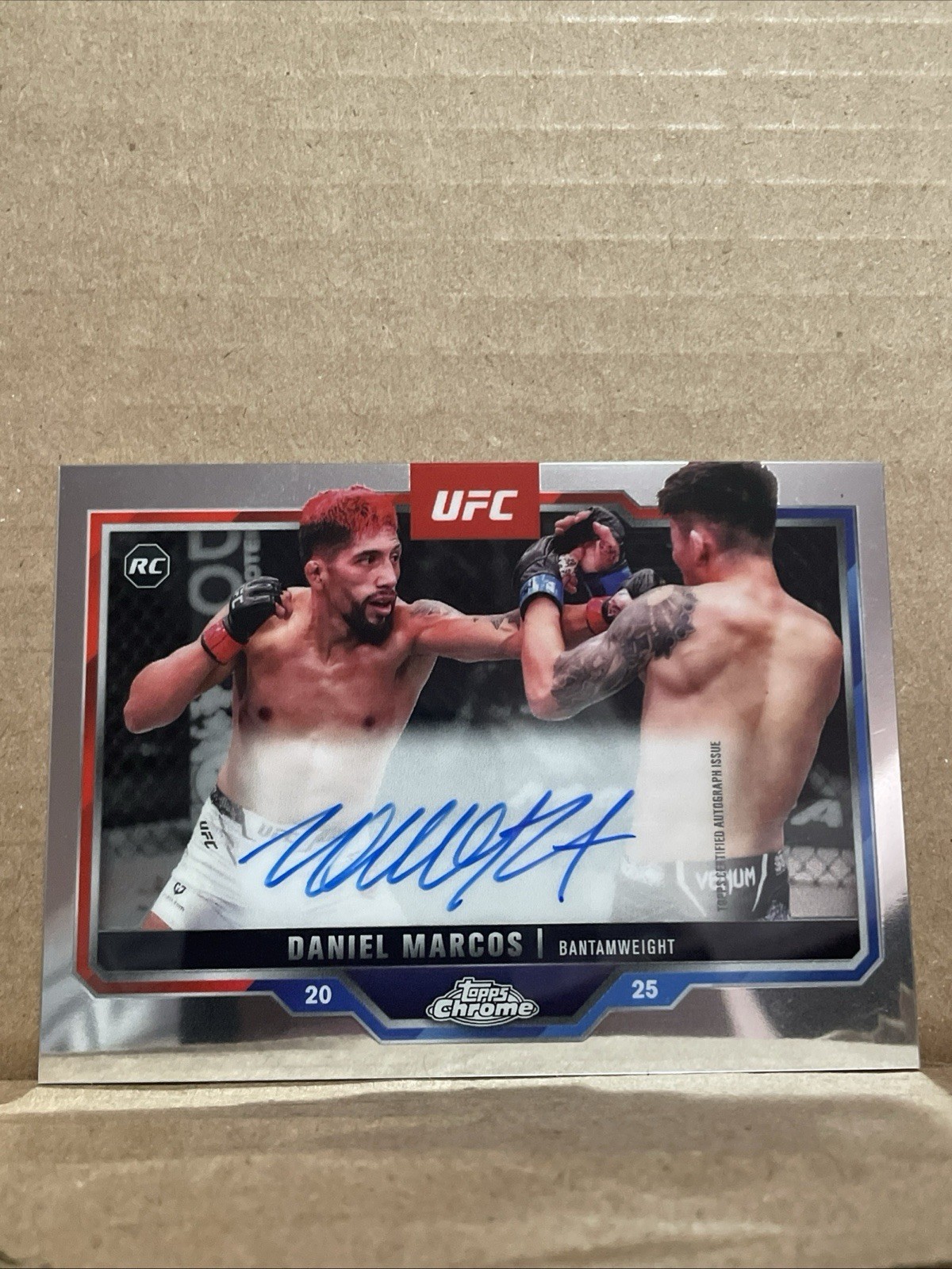 2025 DANIEL MARCOS TOPPS CHROME UFC CRA-DM ROOKIE RC ON CARD AUTO