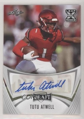 2021 Leaf Draft Tutu Atwell #BA-TA1 Rookie Auto RC 0nj5