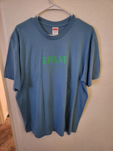 Tee shirt Supreme Anno Domini bleu clair taille L SS20