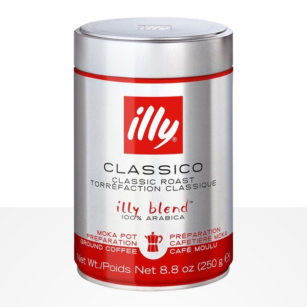 Illy Classico Moka Normale RöStung - 250G Kaffee Gemahlen, 100% Arabica-image