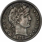 1916D Barber Quarter 25C Raw