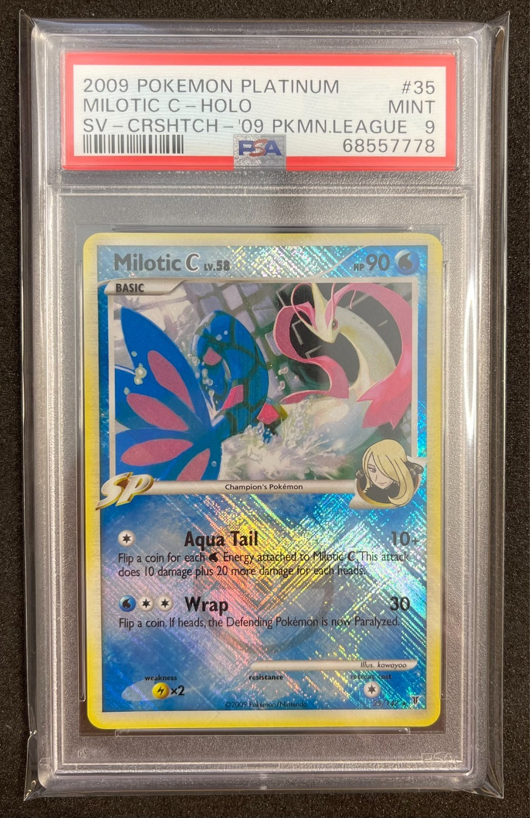 Pokemon League Promo Reverse Holo Milotic C LV.58 35/147 PSA 9 - PW