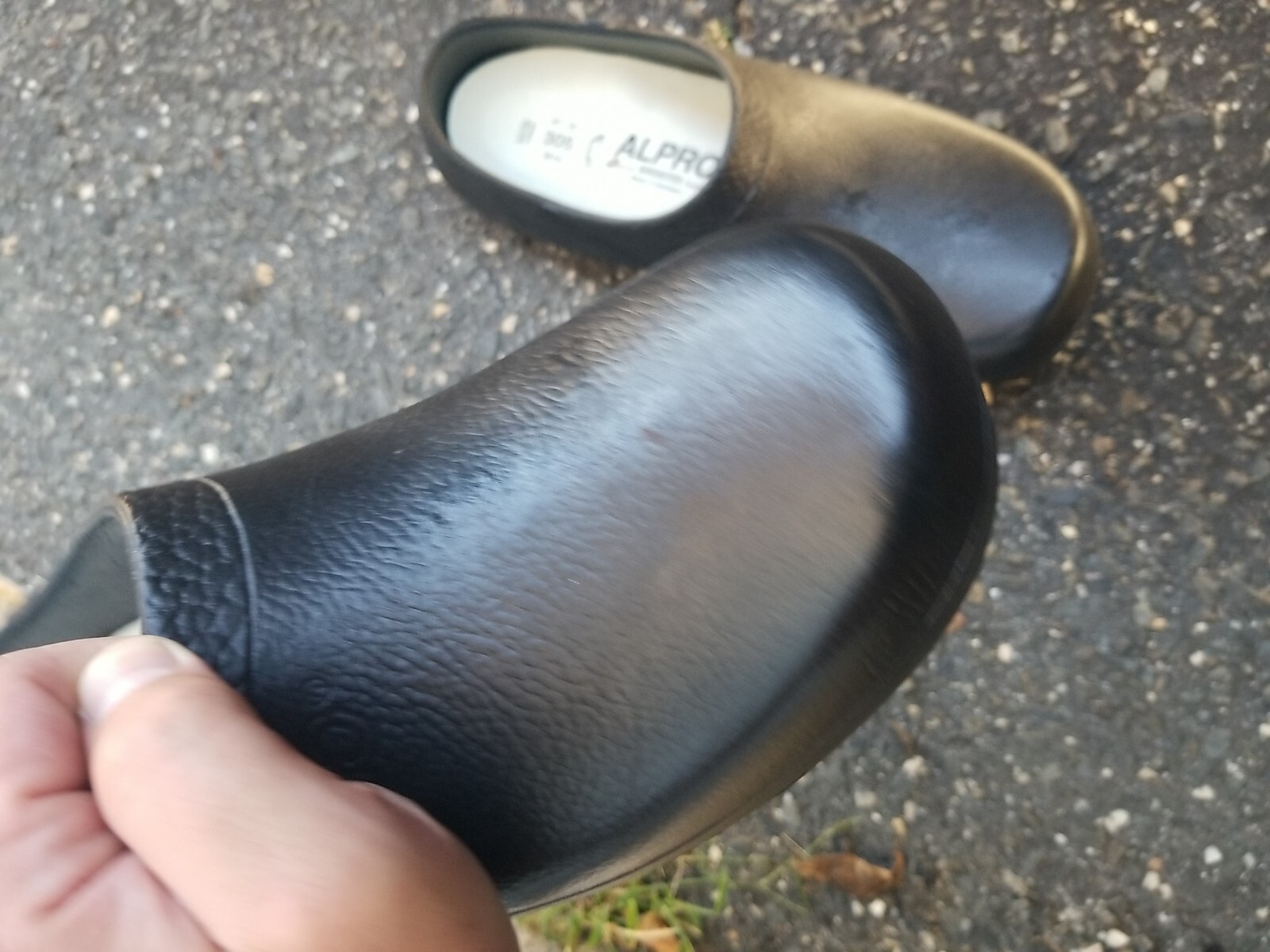 Alpro Birkenstock Clogs Mens US 14 Black Rubber Slip Res Shoes Casual Slip On image 3