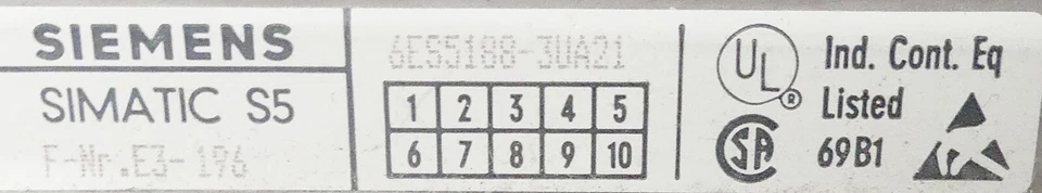 SIEMENS SIMATIC S5 6ES5188-3UA21 6ES5 188-3UA21 -used- - Bild 3 von 3