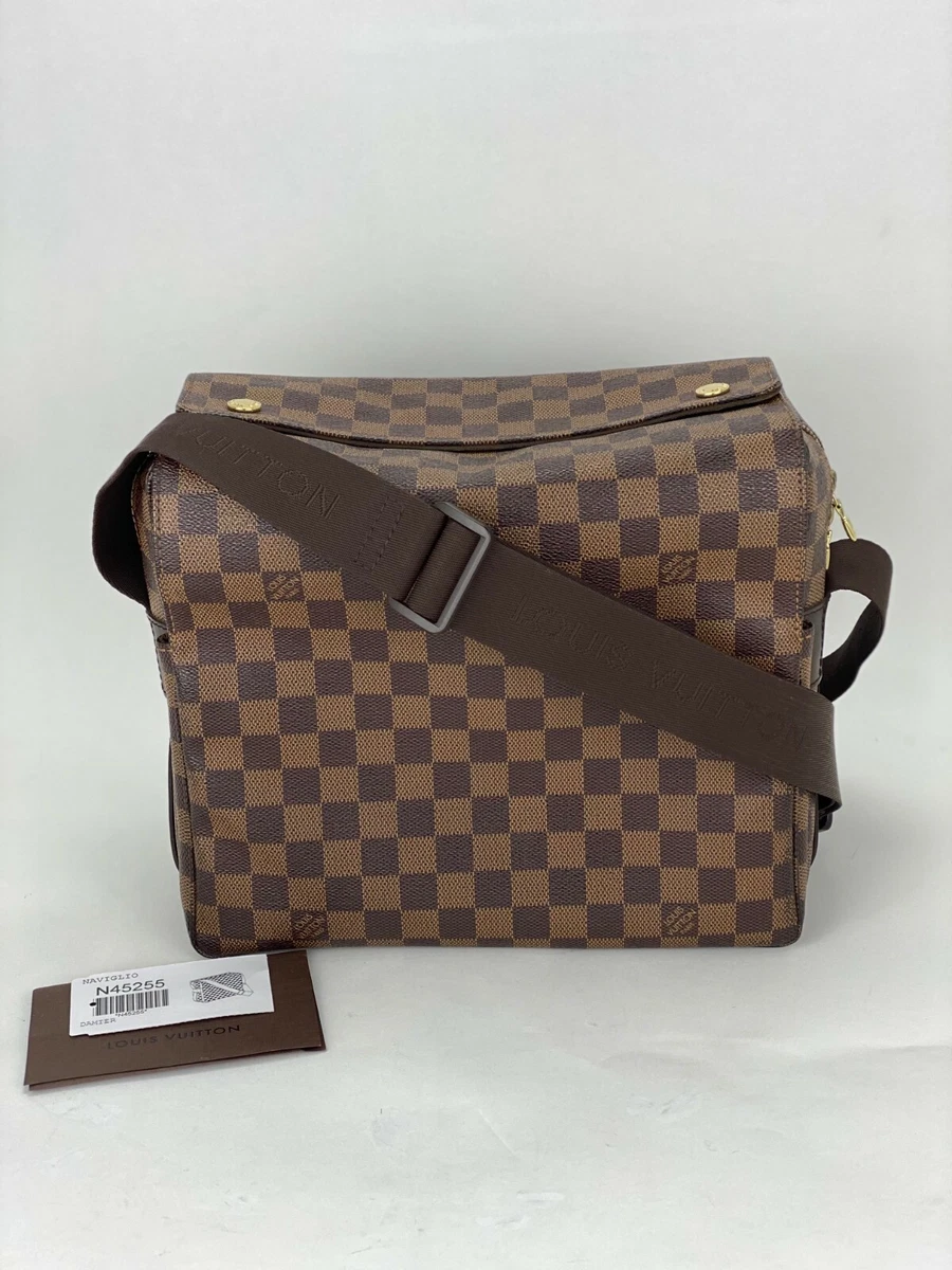 Louis Vuitton Damier Ebene Canvas Naviglio Messenger Bag