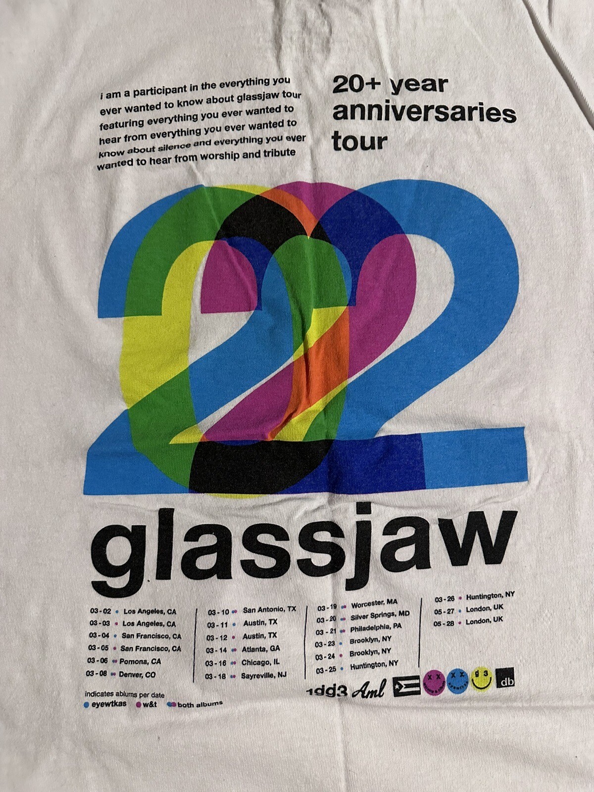 Glassjaw EYEWTKAS Worship & Tribute 20th Anniversary … Gem
