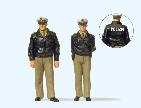 44900 GroßE Spur G/Lgb Preiser Polizisten Stehend. GrüNe Uniform. Brd, 1:22,5-image