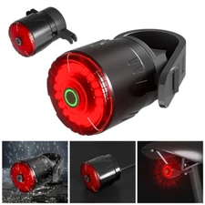 Bike Rear Light Bicycle Taillight Smart Brake Sensor USB Rechargeable Rainproof