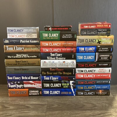 Lot #1-30 Tom Clancy JACK RYAN Series  25 Hardcover Books + 5 Paperbacks