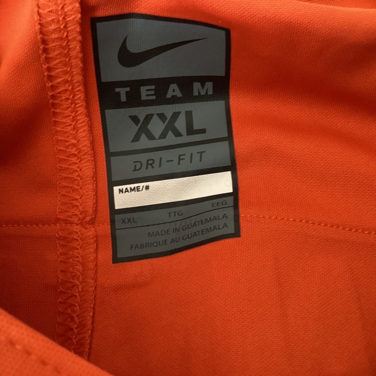 新品タグ付】 NIKE クレムソン・タイガース アメフト ユニフォーム M