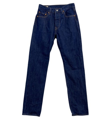Levi's 501 Big E Button Fly Jeans 26x32 Actual(26x30) Dark Blue | eBay