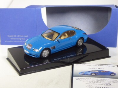 (SB-87) Autoart Bugatti EB 118 Paris 1998 mit Zertifikat in 1:43 in OVP, selten