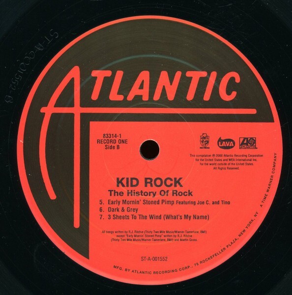 Kid Rock The History of Rock レコード LP History of Rock – Kid Rock – MovieMars