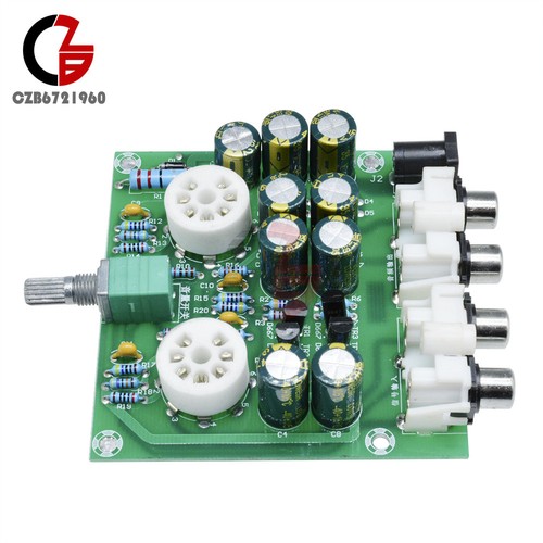 6J1 AC12V Valve Pre-amp Tube PreAmplifier Board Headphone Amplifier Acrylic Case - Picture 6 of 54