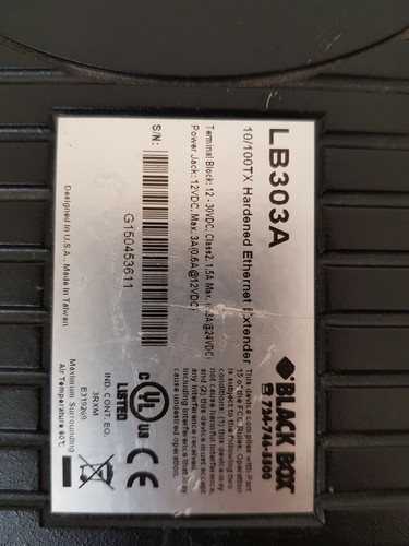 Extendeur Ethernet durci LB303A 10BASE-T/100BASE-TX boîte noire - Photo 4/7