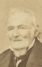 VERY OLD MAN, HAPPY EXPRESSION, CHIN BEARD. NEWBURYPORT, MASS. CDV.