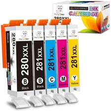 Miss Deer Compatible Ink Cartridge Replacement for Canon 280 281 PGI-280XXL C...