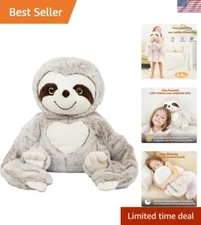 4.5 lbs Weighted Stuffed Sloth for Sensory Support & Relaxation | Kids & Adults