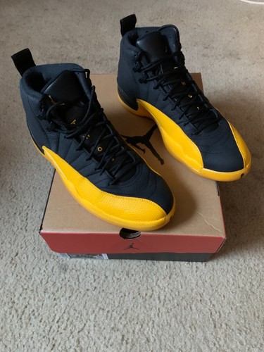 Jordan 12 Retro Black University Gold 