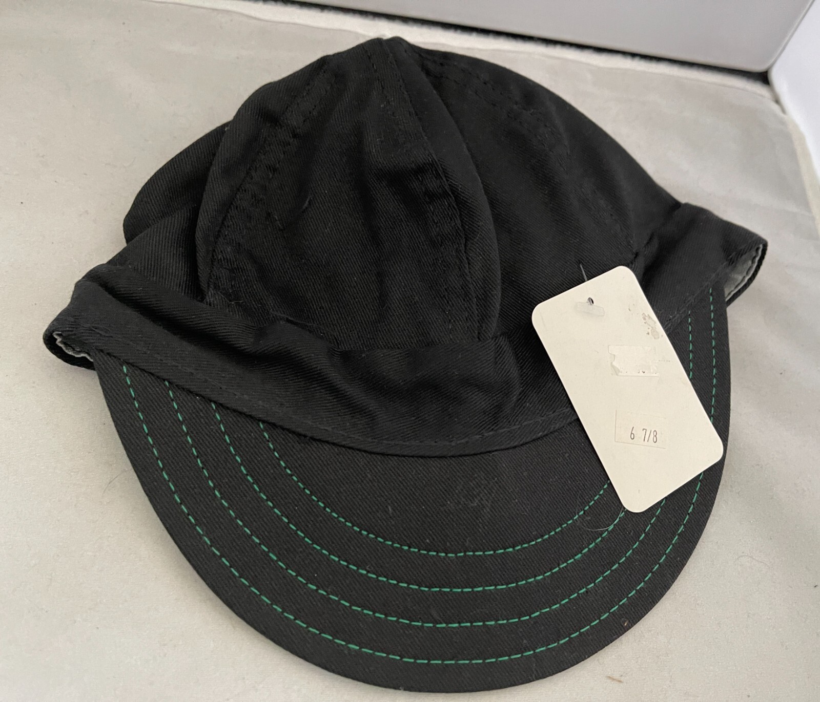 KROMER Original Black Railroad Engineer Train / Welders Cap USA Sz 6 7