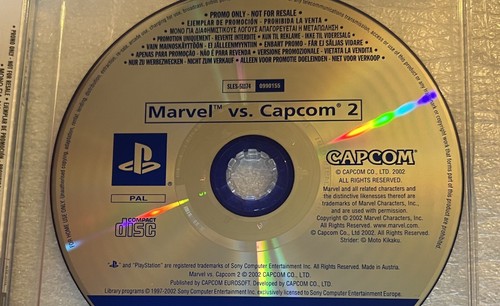 Marvel Vs Capcom 2 PS2 PROMO Rare PlayStation 2 Promotional CAPCOM PAL FULL GAME - Picture 4 of 5