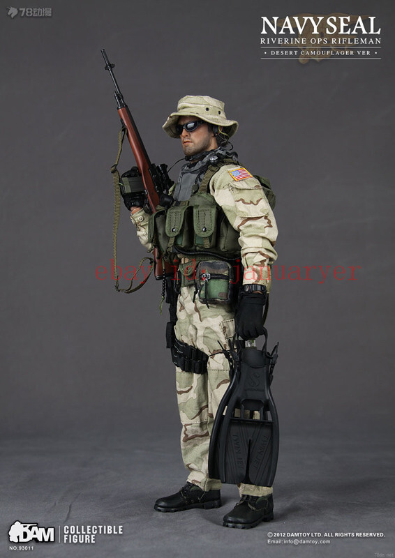 ミリタリー DAMTOYS NAVY SEAL INE OPS RIFLEMAN Perfect Damtoys 93011 Navy Seal Riverine Ops Rifleman Action