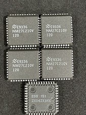 NM27C210V-120 64KX16 CMOS EPROM 120NS 44-PIN PLCC NATIONAL SEMI (LOT OF 5)