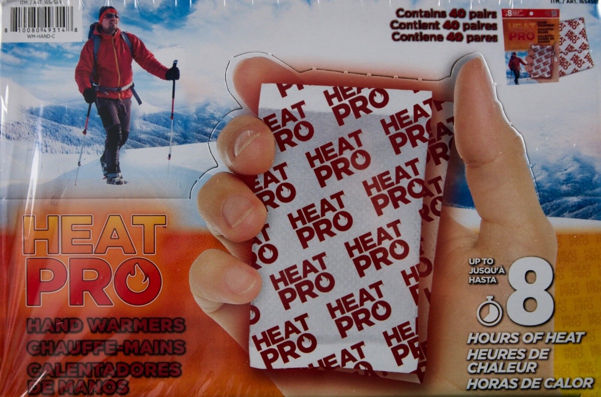 Heat PRO Hand Warmers, Up to Hours Heat, Air-Activated, Safe