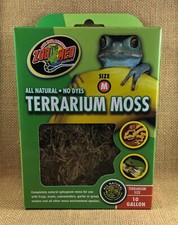 Zoo Med Terrarium Moss 10 Gal Medium Size.  All natural no dyes sphagnum moss
