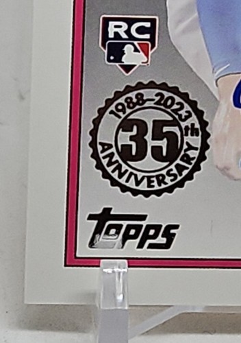 Bubba Thompson 2023 Topps Series 1 1988 35th Anniversary On-Card Auto Rookie RC - Picture 4 of 6