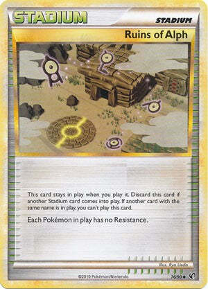 Pokemon Card HeartGold SoulSilver Undaunted 76/90 Ruins of Alph