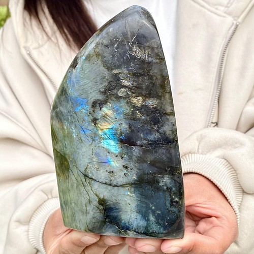 2.94LB Natural colorful elongated stone Madagascar polished crystal healing - 第 15/16 張圖片