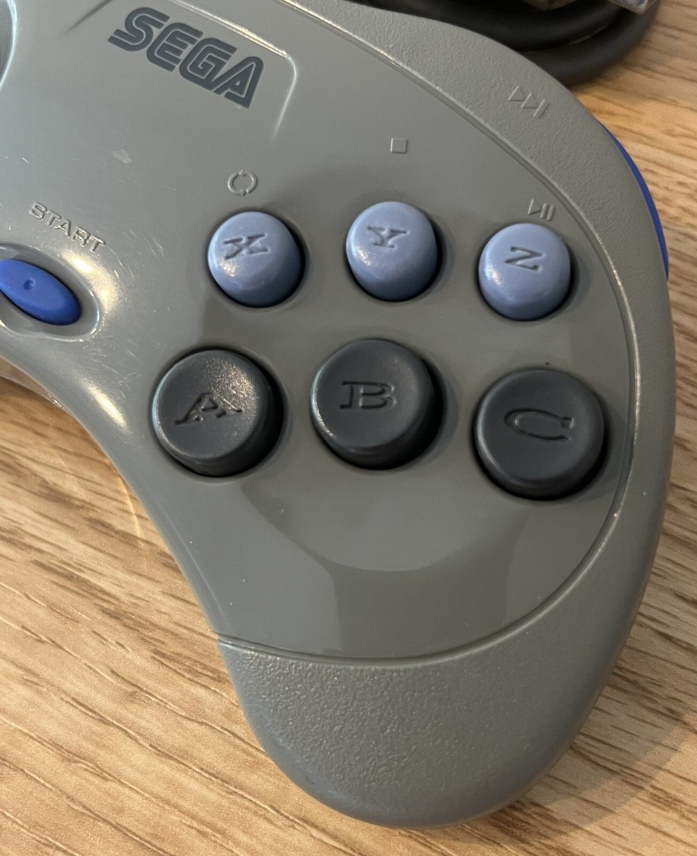 HSS-0101 Control Pad Sega Saturn w/Box Gray SS Genuine HSS-0101 Control Pad Sega Saturn w/Box Gray SS Genuine
