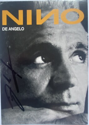 Nino De Angelo Signed Card Autograph Signature Autograph Original