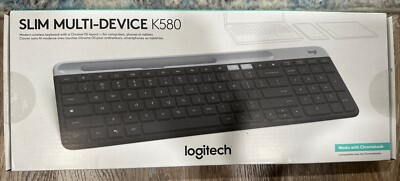 New Logitech K580 Slim Multi-Device Bluetooth Wireless Keyboard for Chrome OS