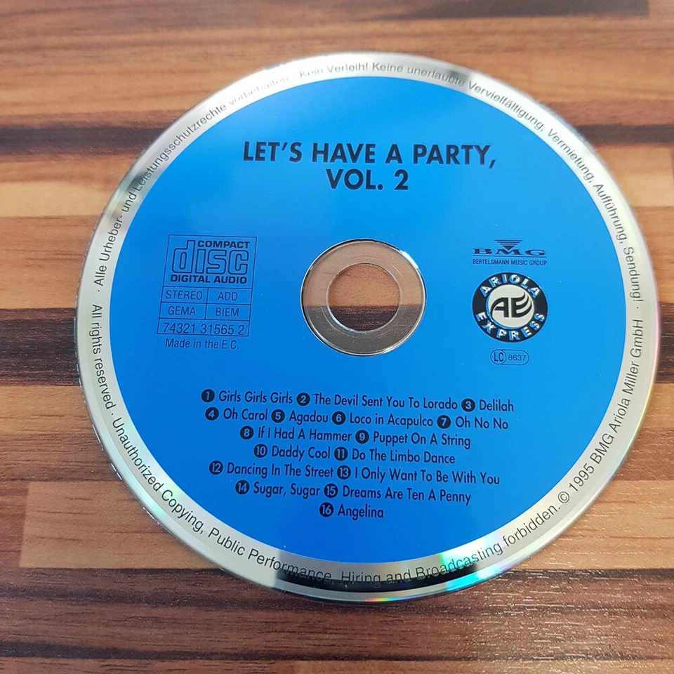 VARIOUS : Let's Have A Party Vol. 2    > EX (CD) - Bild 2 von 3