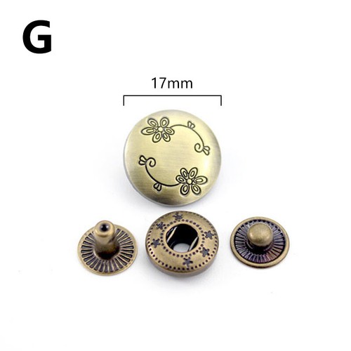 10X Leather Bag Coat Clothes Sewing Press Snap Stud Button Fastener Accessories - Picture 30 of 36