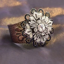 Art Deco Cuff Bracelet by Sweet Romance USA
