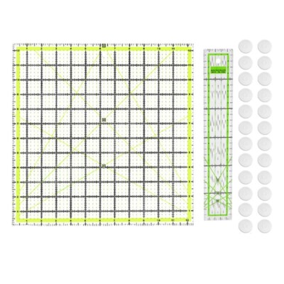 Sewing Ruler Patchwork Ruler Acrylic Ruler with Coloured Lines for Craft