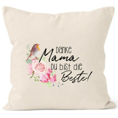 Kissen-Bezug Muttertagsgeschenk Danke Mama du bist die Beste Kissen-Hülle