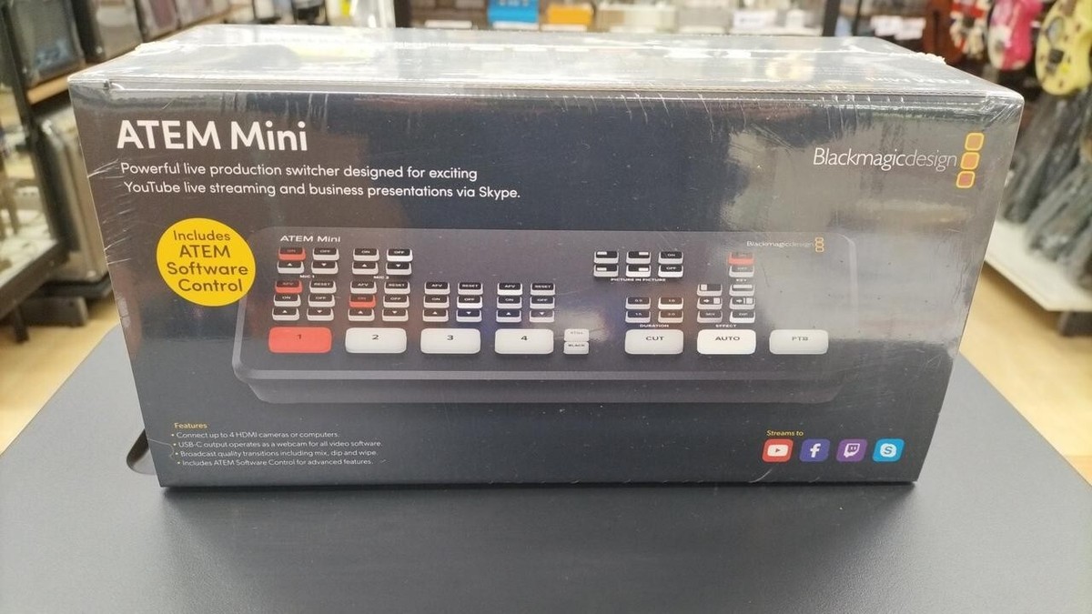 Hdmi Atem Mini Skype Blackmagic ATEM Mini Pro ISO HDMI Live Stream