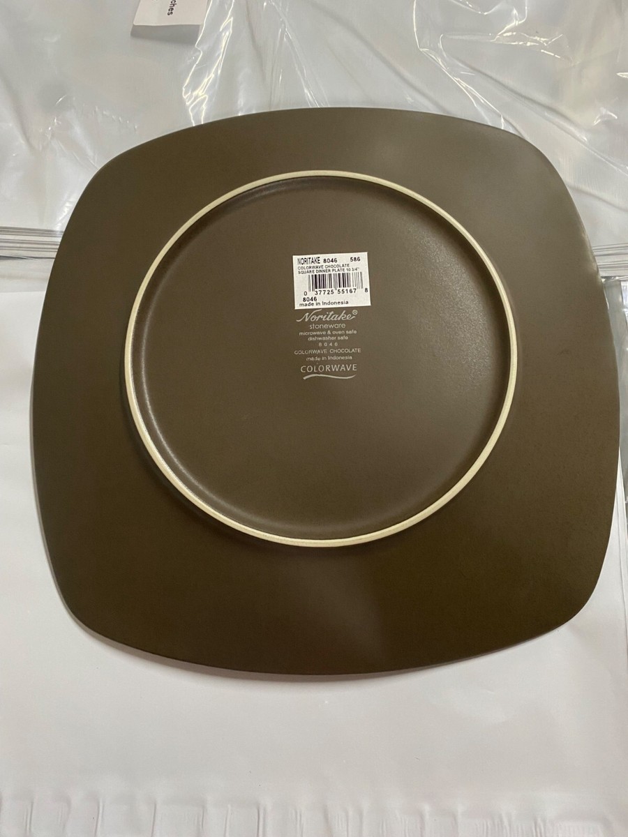 Noritake Colorwave Chocolate Square Stoneware Dinner Plate 10 3/4