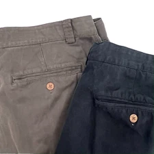 TOMMY BAHAMA Men's 38 (x30) LOT OF 2 Pairs of Tencel/Cotton Pleated Dress Pants